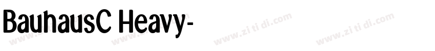 BauhausC Heavy字体转换